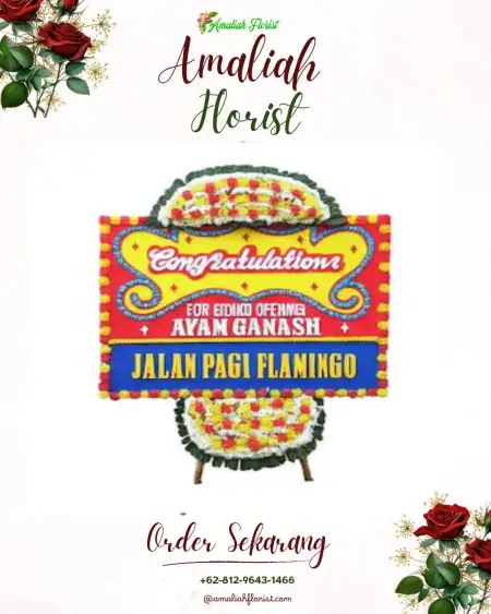 Sewa Papan Bunga Deket